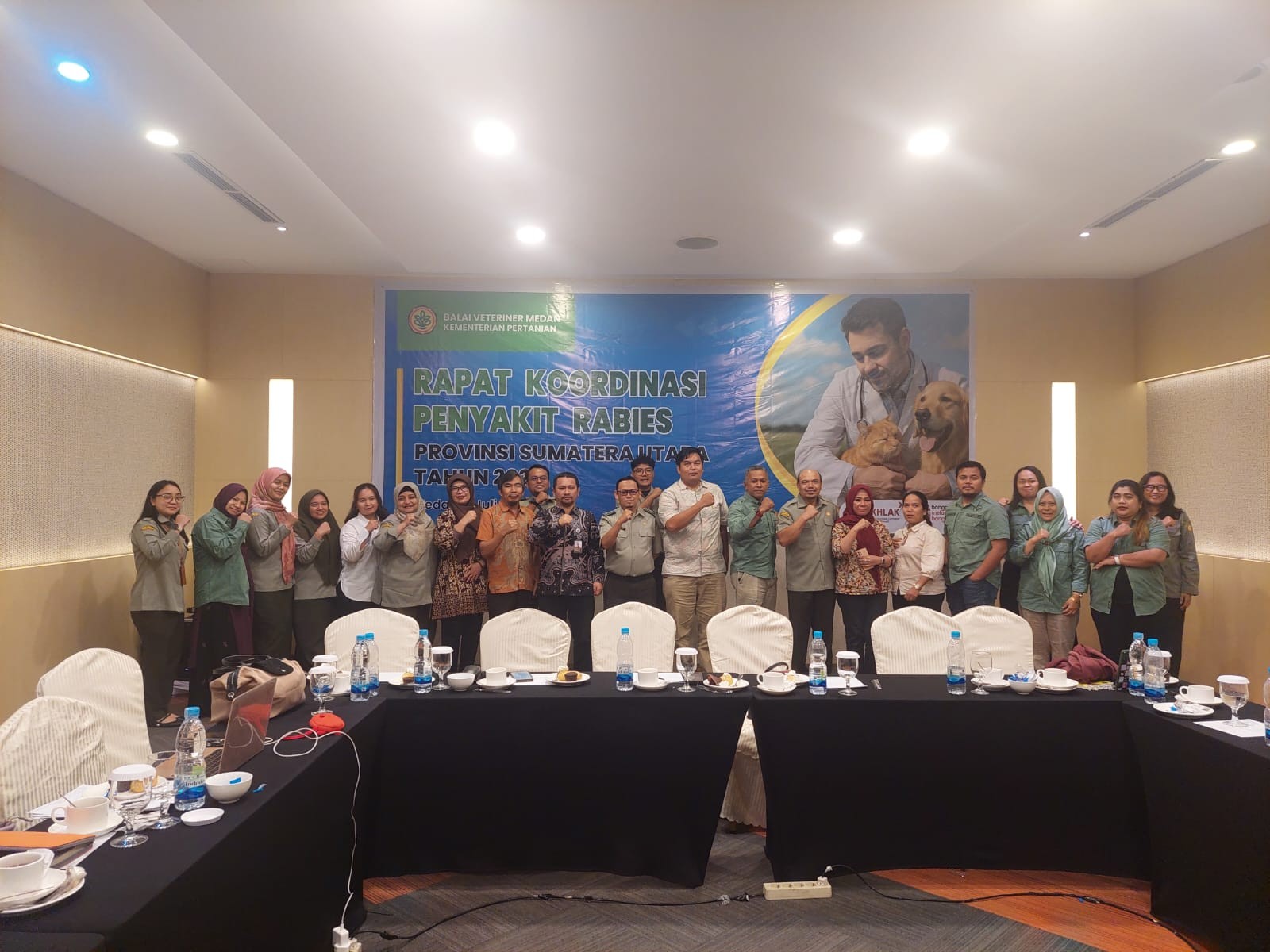 Rakor Rabies Tahun 2025   Perkuat Sinergi Lintas Sektor, Kementan Dorong Sumatera Utara Bebas Rabies Tahun 2030 