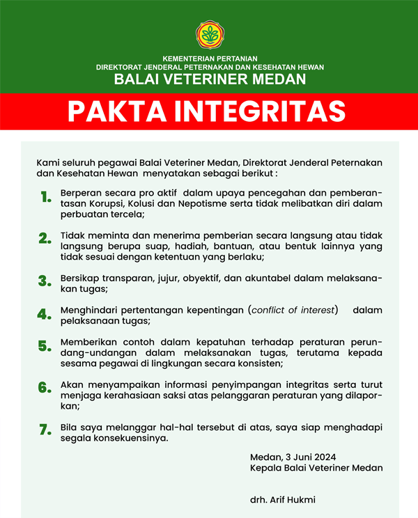 Penandatanganan Pakta Integritas